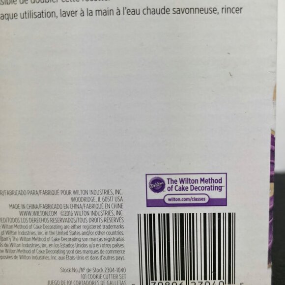 Wilton 101 Cookie Cutters Set - Letters, Numbers, Shapes (Pre-Owned) - Picture 5 of 6